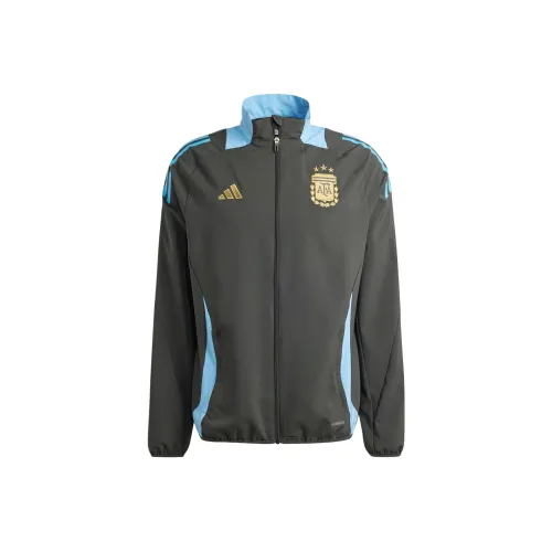 Roses Tiro 24 ARGENTINA COMPETITION PRESENTATION Retro Sports Stand Collar Jackets Men's Carbon Black