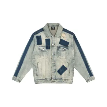 XINYINSU Denim Jacket Spring And Autumn Unisex