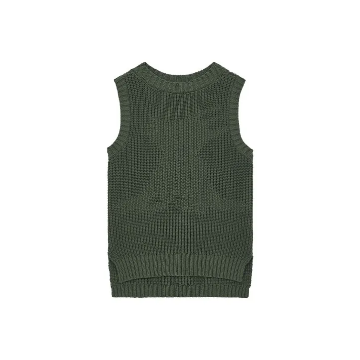 WE11DONE Vest Unisex Army Green-0
