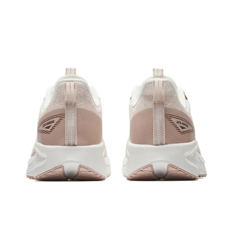 CHAOJIANTA Anti Slip Wear Resistant Low Top Casual Running Shoes Women's White Pink-3