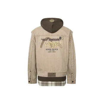 EVISU Denim Jackets Men Earth Tone