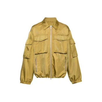 DRIES VAN NOTEN SS24 Jackets Coats Men's Light Olive Green