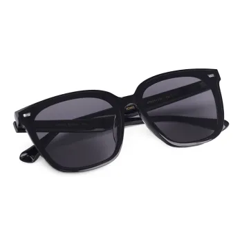 HELEN KELLER Plate Frame Rectangular Sunglasses Unisex