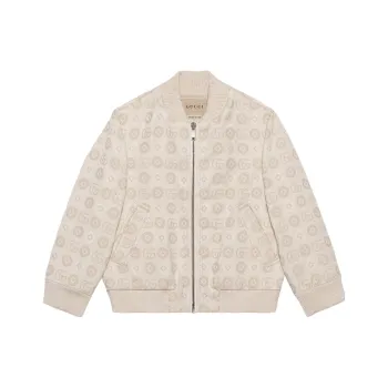 GUCCI Zip Up Long Sleeved Bomber Jacket