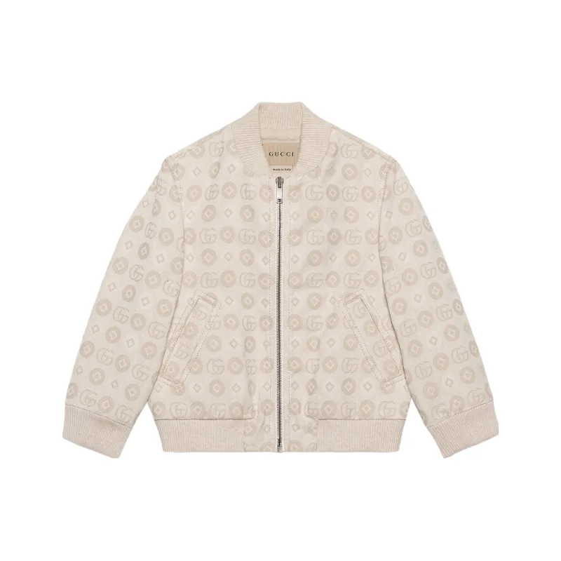 GUCCI Zip Up Long Sleeved Bomber Jacket-0