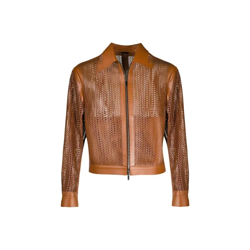 FENDI Jackets Men Brown-0