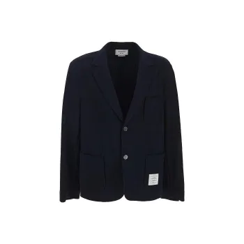 THOM BROWNE 4 Bar Striped Single Breasted Blazer