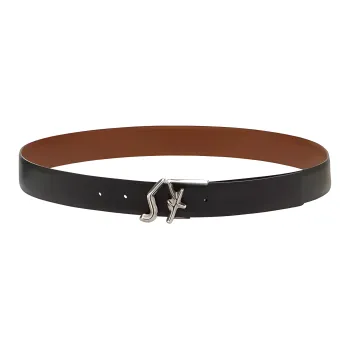 FERRAGAMO Minimalist Comfortable Casual Belt Men's Black