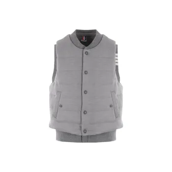 THOM BROWNE Padded design Button down Gilet