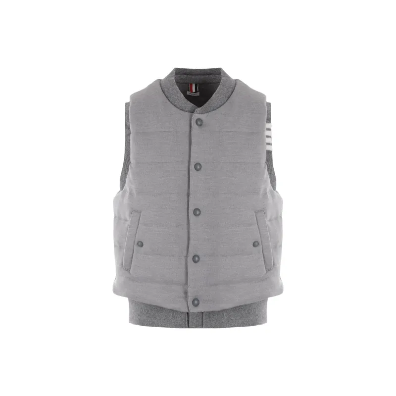 THOM BROWNE Padded design Button down Gilet-0