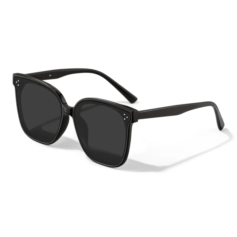 LASHION TR/Memory Plastic Plate Frame Square Sunglasses Unisex-0