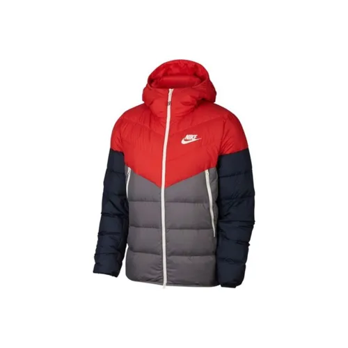 Nike Down Jackets Men Red Blue Gray Multicolor