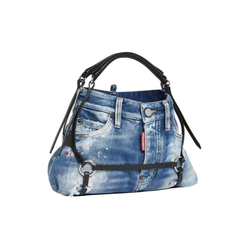 DSQUARED 2 Cotton Handbag Women's Blue-4