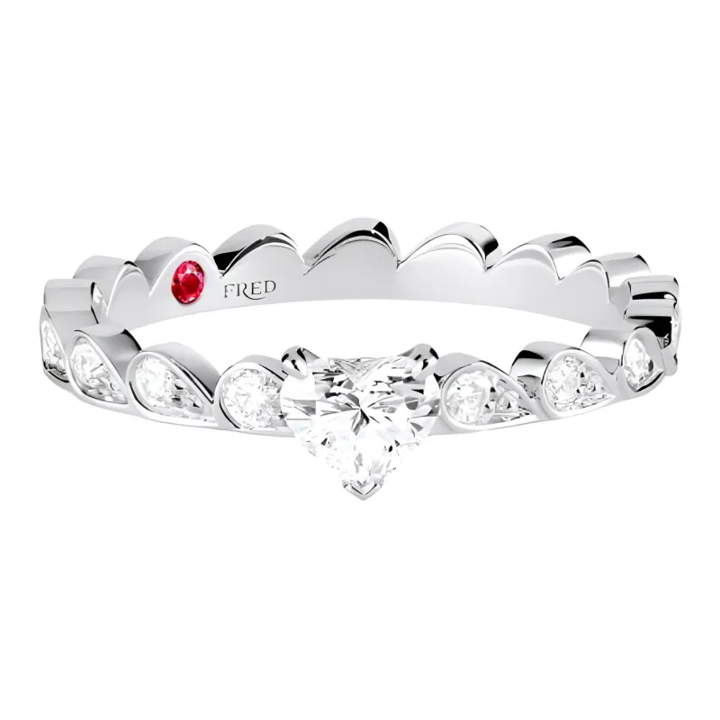 FRED Diamond Rings Women's Silver-0
