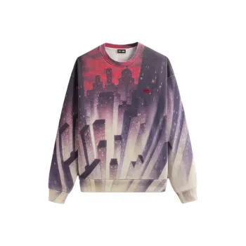 KITH X Batman Animated City Vintage Nelson Crewneck