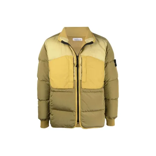 STONE ISLAND Down Jacket Men's Yellow