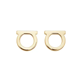 Ferragamo Classic Gancini Logo Earrings