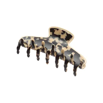 ALEXANDRE DE PARIS Vincent Collection Large Claw Clip Women's Brown/Black