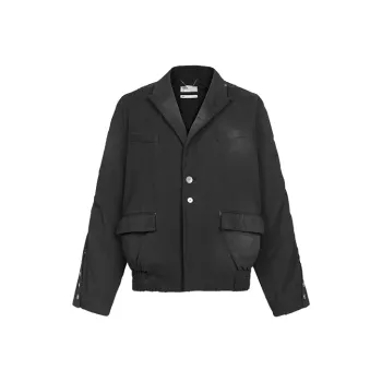 C2H4 Faded effect Cotton Blazer