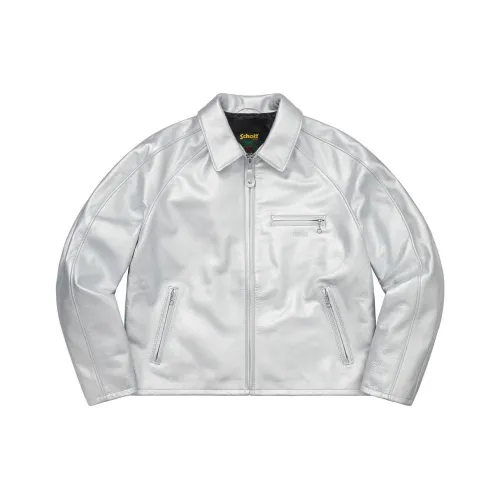 Supreme Schott Leather Racer Jacket
