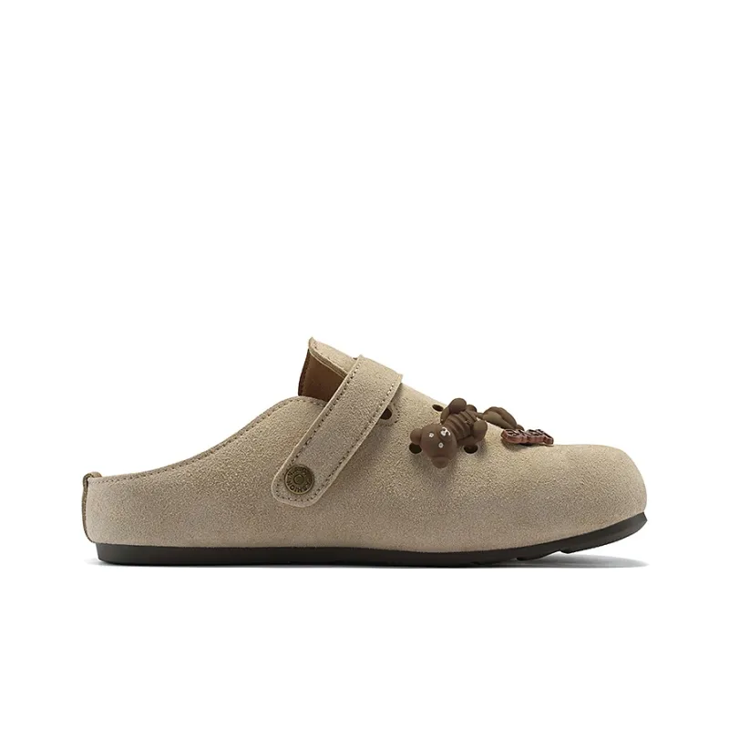 Lin Feng Cork Sole Closed Toe Slippers Women's-1