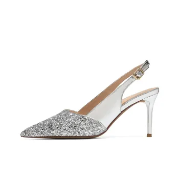 ZHR High Heels Women's Black/Silver/Nude Pink