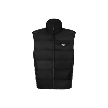 PRADA Triangle-Logo Padded Gilet
