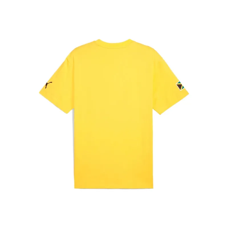 PUMA x JAMAICA Village Wear Cotton Tee Men T Shirt Men's Yellow-1