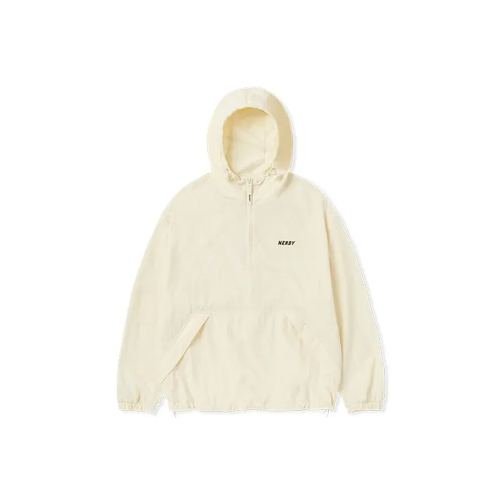 Nerdy Windbreaker Jackets Unisex Light Yellow-0