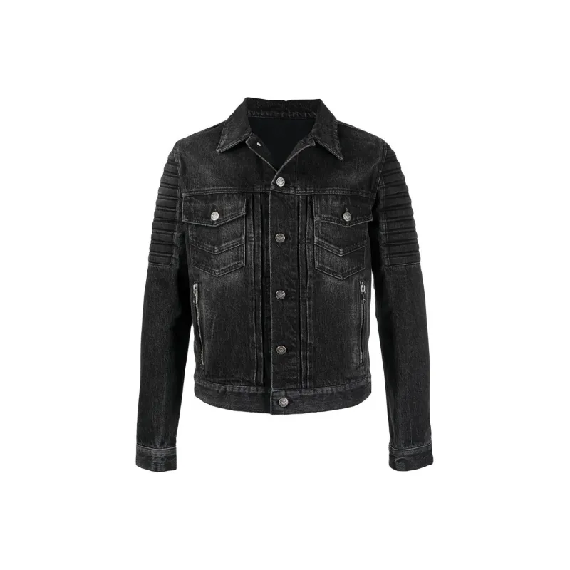 BALMAIN Denim Jacket Men's Black-0