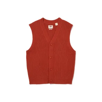 Levis Vests Men Brick Red