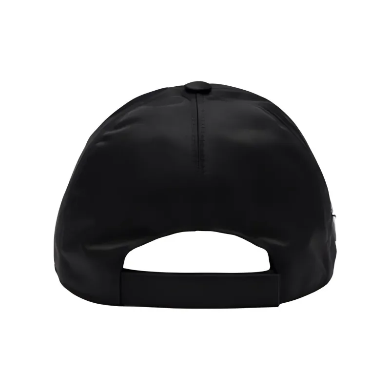 PRADA Recycled Nylon Metal Enamel Baseball Caps Women's Black-1