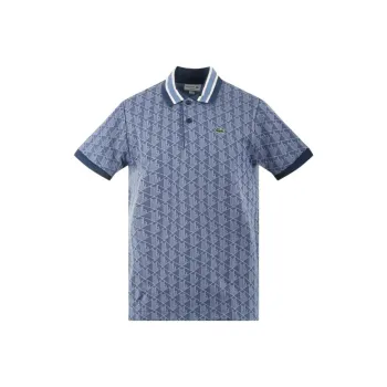 LACOSTE Patterned jacquard Polo Shirt