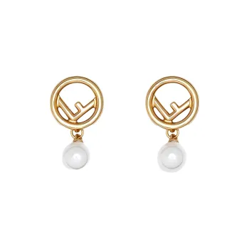 FENDI Earrings Women's Gold