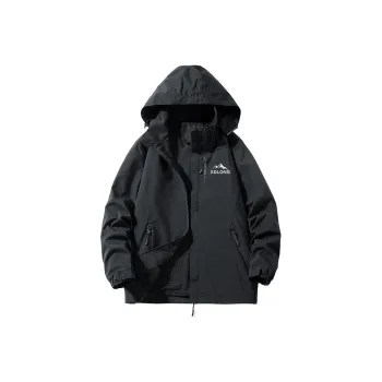 XIDELONG Jackets Coats Unisex Black