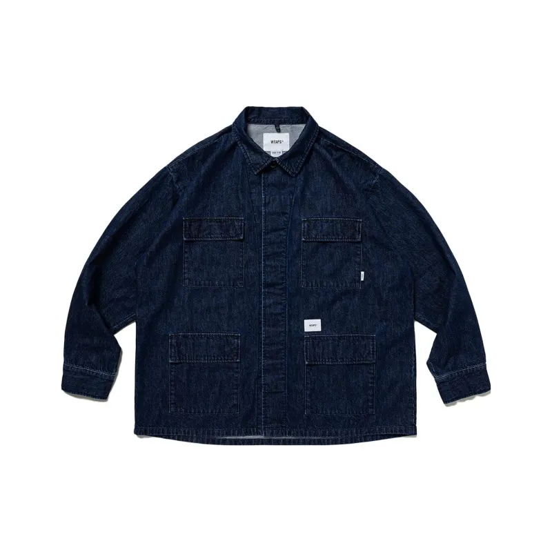 WTAPS Logo patch Denim Shirt-0