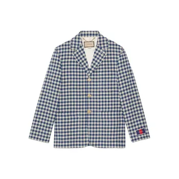 GUCCI Jackets Men Blue