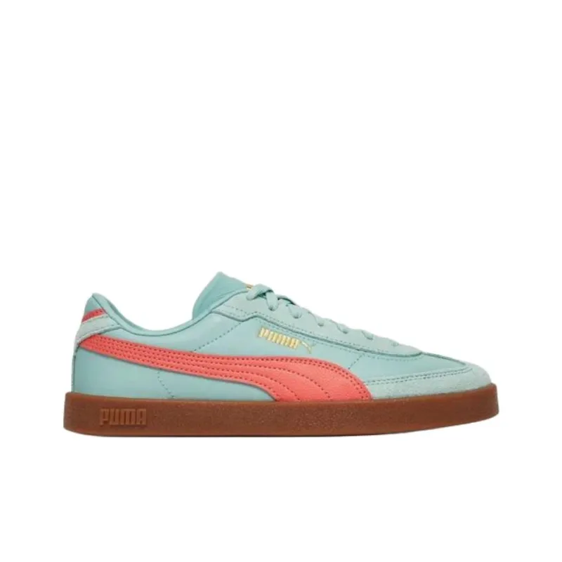 PUMA Club 2 Anti Slip Wear Resistant Low Top Skateboard Shoes Women's Light Blue-1