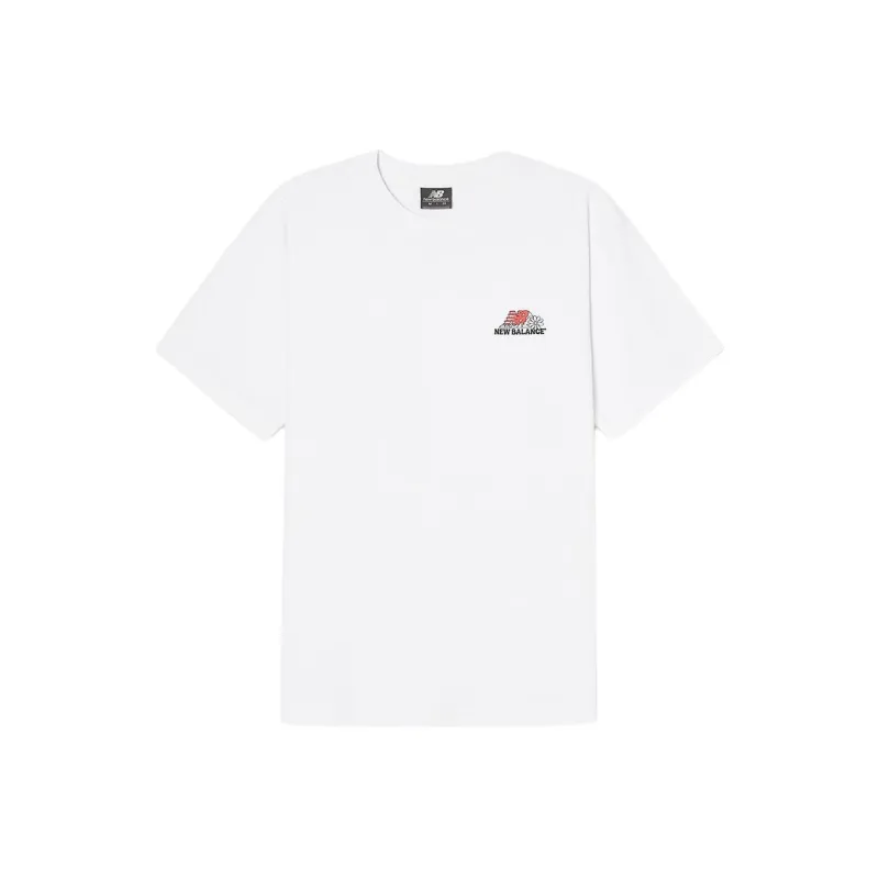 New Balance SEMI OVER FITUNI NB BOY T Shirt Unisex White-0