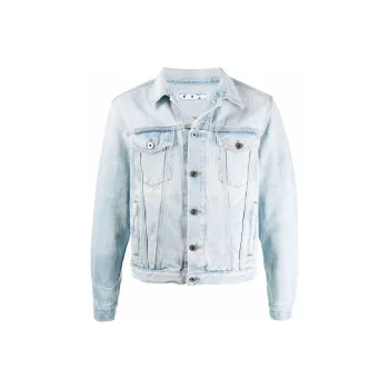 OFF WHITE Arrows Print Denim Jacket