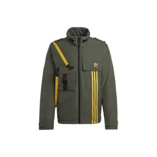 Adidas Originals Clover Series Outfit Down Jacket Men's Basic Green