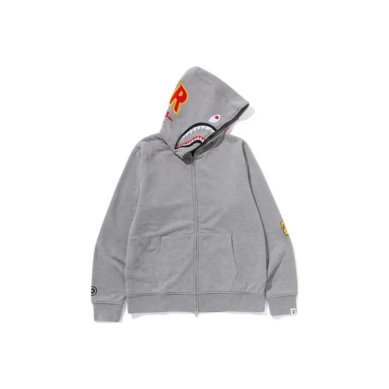 Bape Shark Wide Half Zip Pullover Hoodie-14