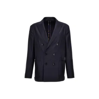 ETRO Pinstriped Double Breasted Blazer