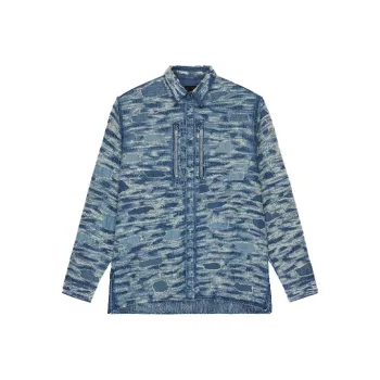 Givenchy Denim Jackets Men Blue