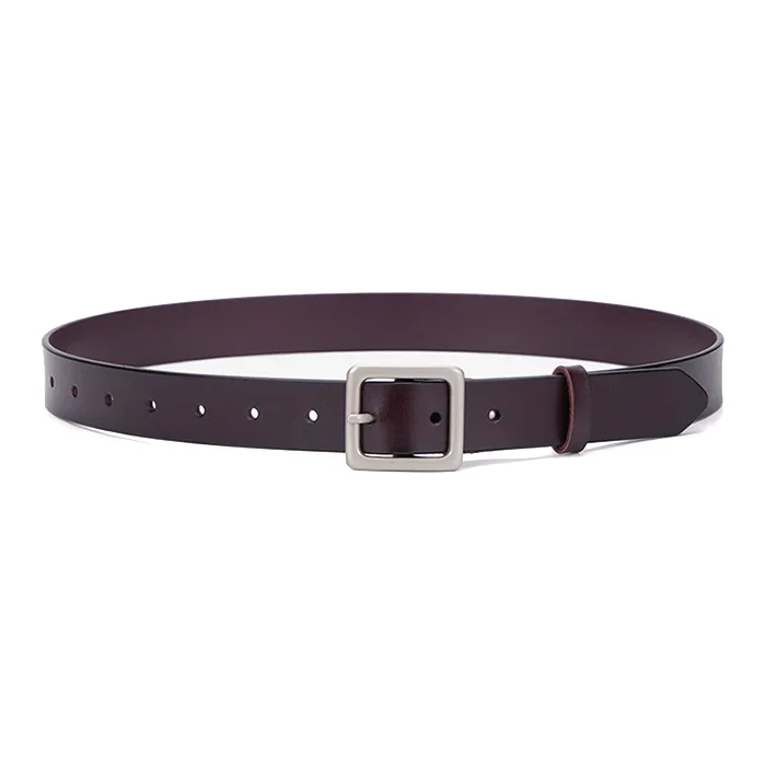 ALIEN BANG Cow Split Leather Belts Unisex Width 2.8CM-3