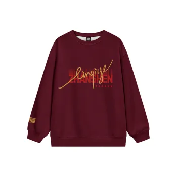 TENGXUNSHIPINCAOCHANGDI Sweatshirt Unisex Burgundy