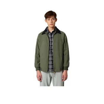 Q ZHIHE Jackets Unisex Green Unlined Jacket