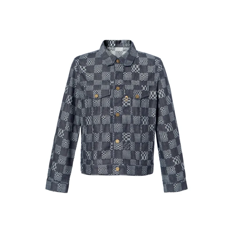 LOUIS VUITTON Distorted Damier Denim Jacket-0