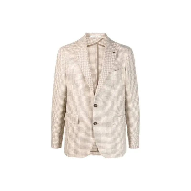 Tagliatore Houndstooth pattern Single breasted Blazer-0