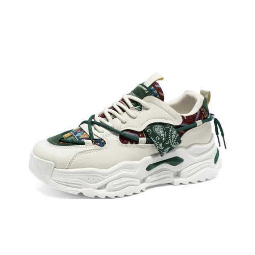 SUPEREDGE Abrasion Resistant Slip Resistant Low Top Chunky Sneakers Men's